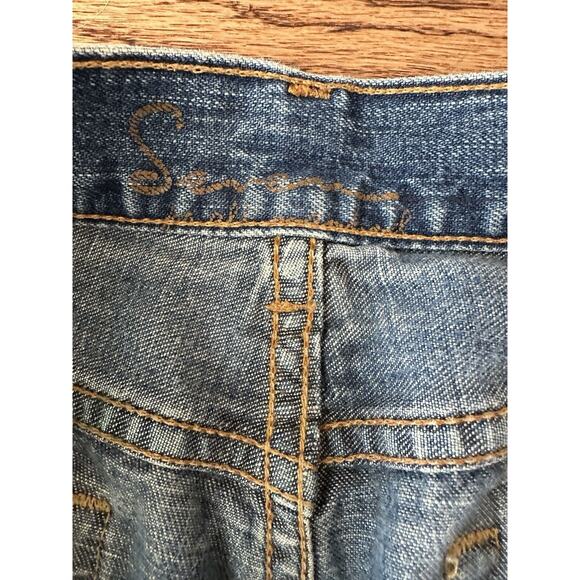 Seven For All Mankind Bootcut Flared Vintage Wash Jeans Sz 27 - Picture 4 of 9